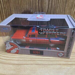 ECTO-1 Ghostbusters X Transformers Jada diecast car 1:64 scale (NEW)